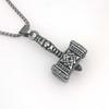 Necklace Retro Punk Versatile Viking Thor's Hammer Pendant
