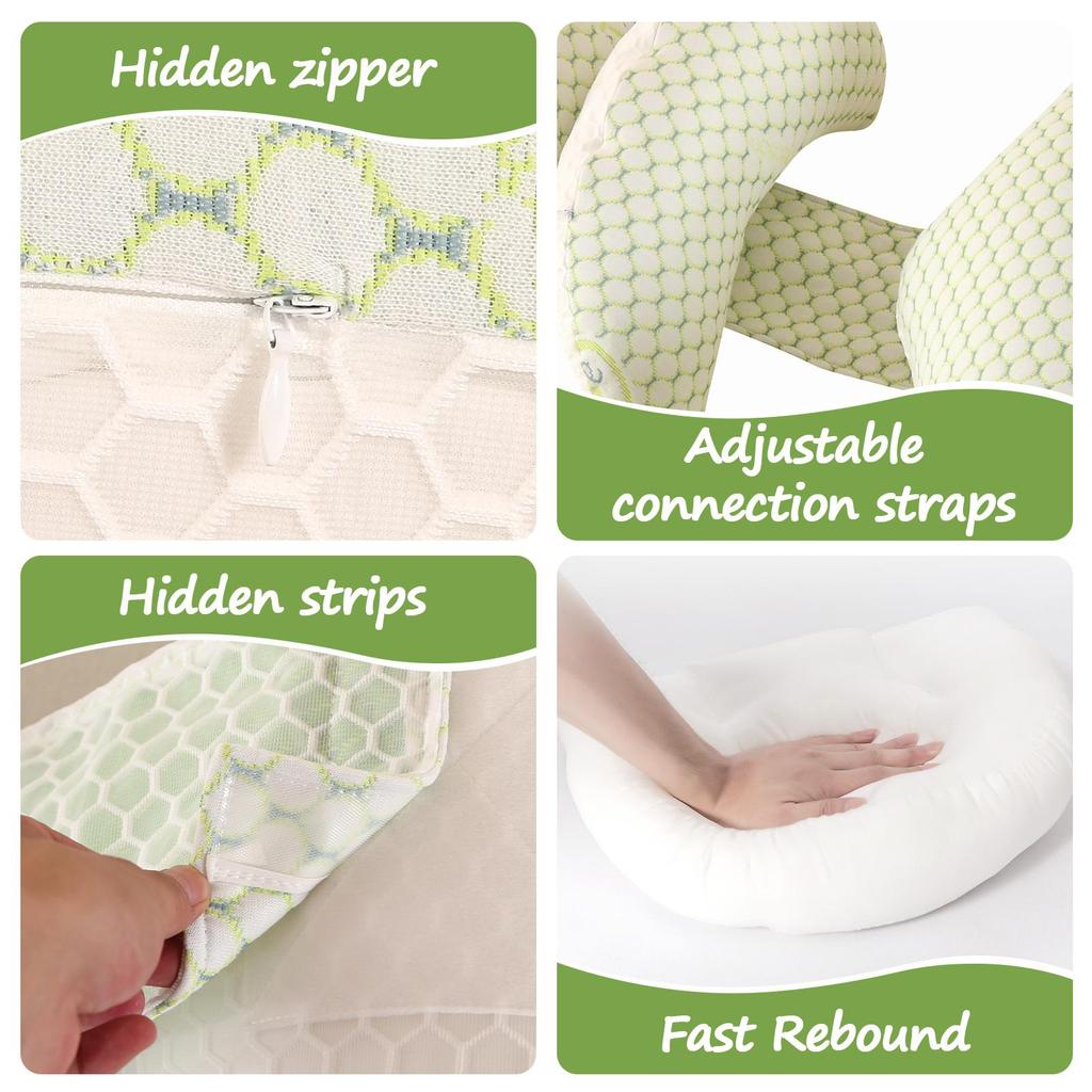 Large Body Pillow, Breathable Full Body Pillow for Side Sleeper Long Bed Pillow