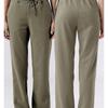 SWIFT SPEED Women's Casual Straight Leg Drawstring Pants - European/American Style for Autumn/Winter