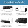 Elastic Waterproof Milk Silk Recliner Sofa Cover - Universal Fit