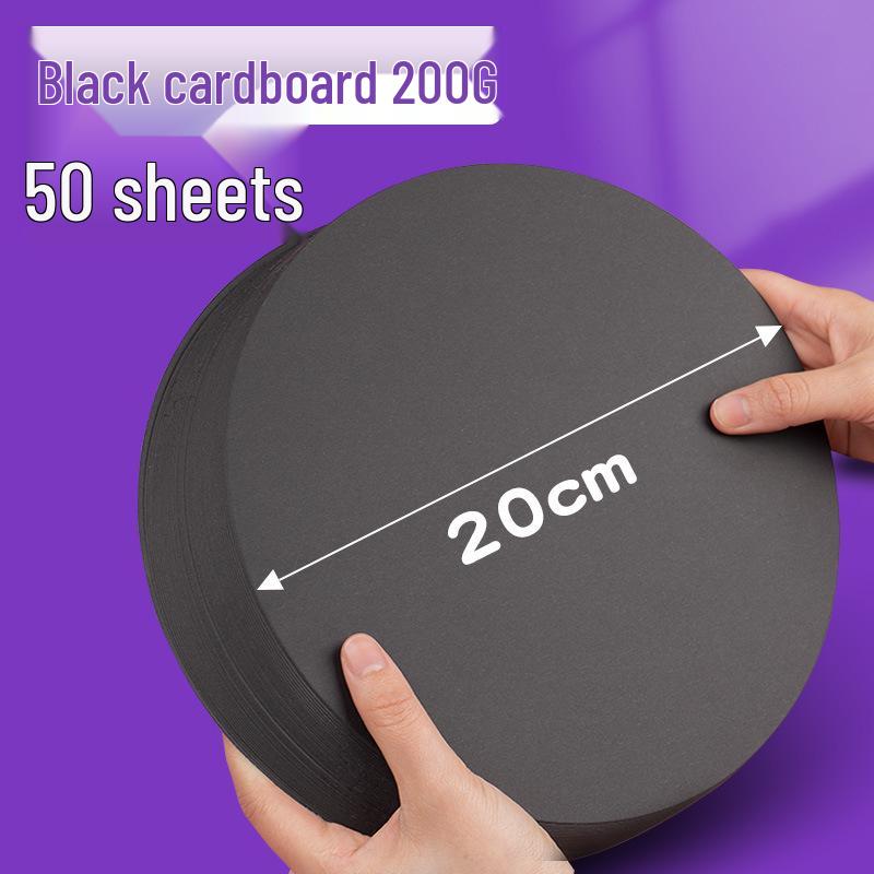 

Round White Thickened Kraft Cardstock for Kindergarten Art & Crafts