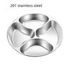 1Pc Stainless Steel Multi-Grid Plate Divider Plate Household Multi-Functional Fruit  Pot Onion Ginger Garlic Preparation