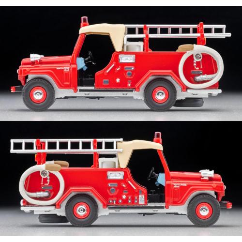 TOMYTEC Tomica Limited Vintage 1/64 Scale LV-31c Nissan Patrol Fire Engine with Figure, Complete Model 336556
