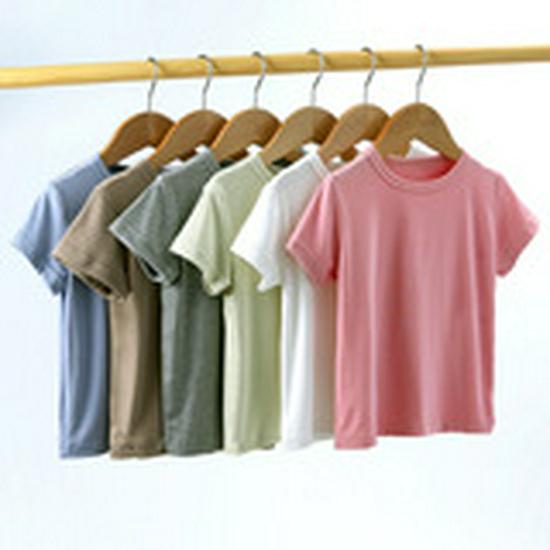 Kids' Summer Striped Cotton T-Shirt - Short Sleeve Korean Style