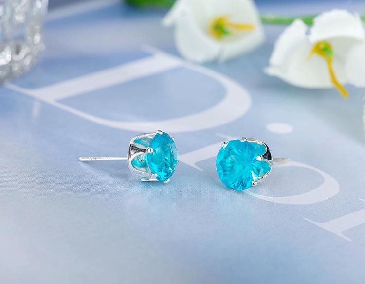 E0110 Korean Style Creative Imitation Zircon Stud Earrings for Women
