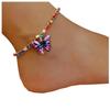 Women's Fashionable And Fashionable Colorful Butterfly Diamond Chain