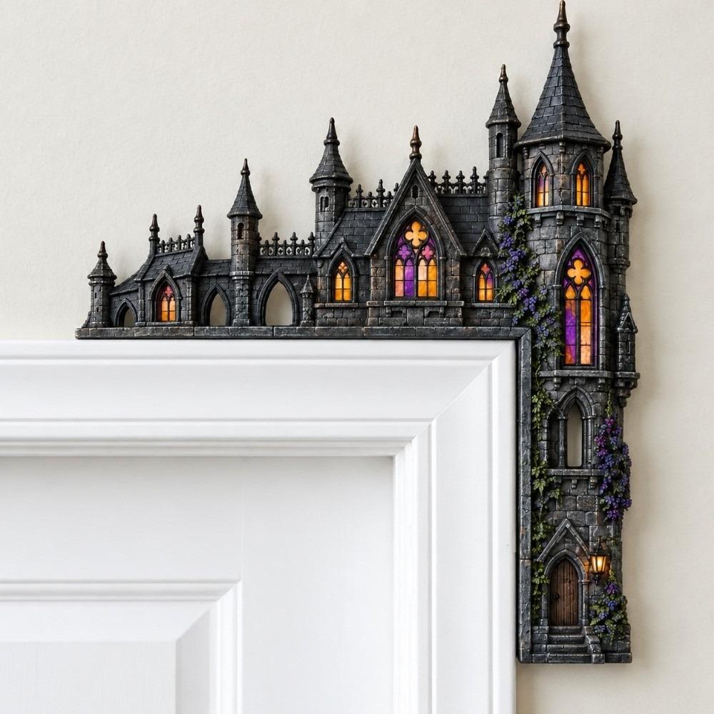 Wooden Door Topper Double-sided Printing Door Frame Decoration Animal Door Corner Decor Bar