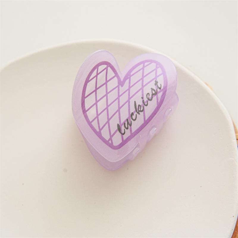 

Новая заколка для волос Sweet Heart Love, большая акриловая заколка для волос, корейские простые нерегулярные заколки для волос, женские аксессуары, головные уборы