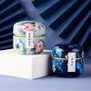 Portable Tea Box Universal Tea Storage Sealed Container Retro Pattern Printed Metal Jars Kitchen Organizer Cans Tins Candy Box 1pc