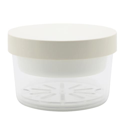 Miyoshi Seisakusho GEL-COOL Noodle Lunch Container with Integrated Ice Pack, Round, Milk White, 0101-0233