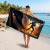 Elvis Presley Customized Name Text Beach Towel, Soft Absorbent Towel Beach Pool Travel Personal Gift