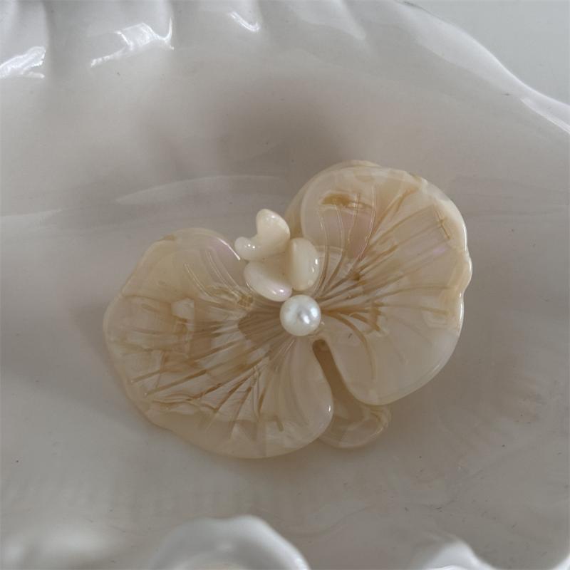 Korean Style Moth Orchid Acetate Hair Clips Sweet Flower Series Hairpin Ins Side Clip For Women Girls Hair Accessories