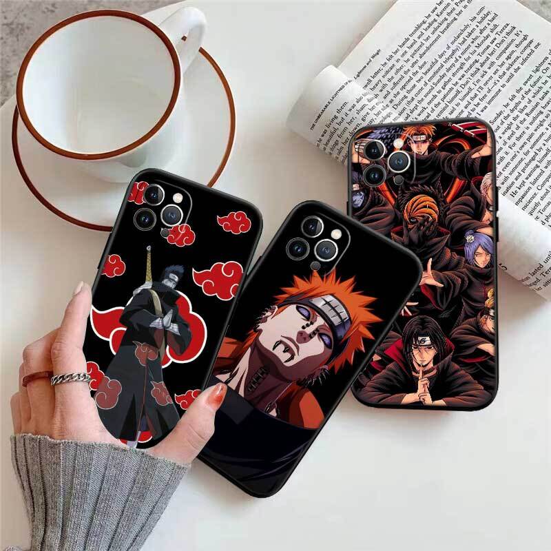 Anime Naruto Akatsuki Phone Case for Xiaomi Poco C40 C51 C50 C55 C65 C71 C75 C85 F8 F7 F6 F5 F3 F2 X7 X6 X4 X3 X2 M7 M6 M5 M4 M3 M2 Pro