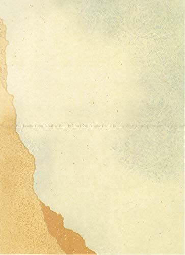 Kobaido Kana Ryoushi Tamakazura Half-sized Paper, 50 Sheets (5 Designs, 10 Sheets Each)