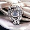 925 Solid Silver Semi Precious Gemstone Oxidised Designer Jewelry Pendant 1.37" CP-6