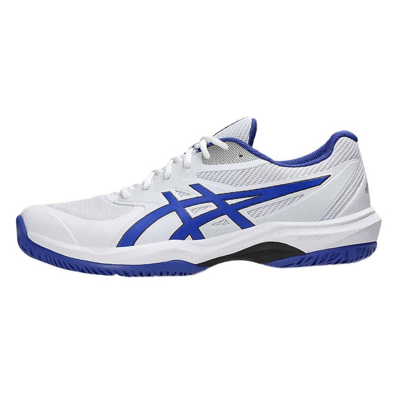 Asics Gel-Game FF Synthetic Leather Versatile Comfortable Breathable Support Low-Top Tennis Shoes Men sneaker White Blue 1041A489-103