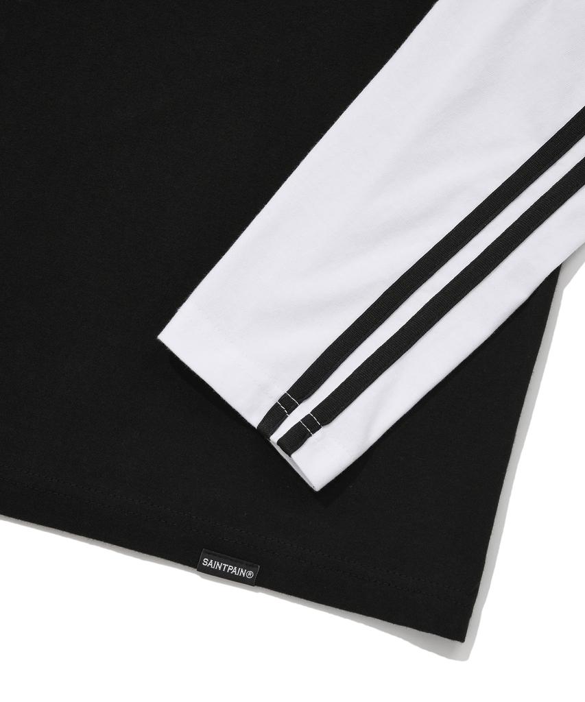 SAINTPAIN Sp Circle Logo Line Long Sleeve - Black