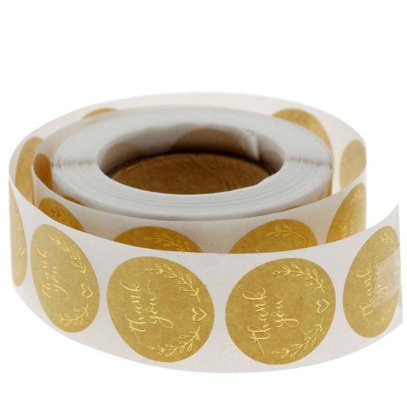 Thank You Stickers 500pcs/roll Wreath Gift Envelopes Biscuit Cooking Wrapping