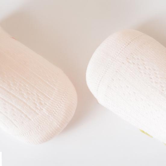 1 Pair Baby Cotton Mesh Ruffle Socks Thin Summer Crew Socks for Newborns Girls Breathable Seamless Soft Kids Socks for Infant & Toddler