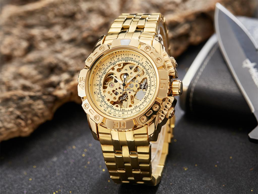 Μοντέρνο Ανδρικό Ρολόι Ανοιχτό Μηχανικό Tourbillon Πλήρως Αυτόματο Μηχανικό Μηχανισμό Μηχανικά Ρολόγια reloj automático