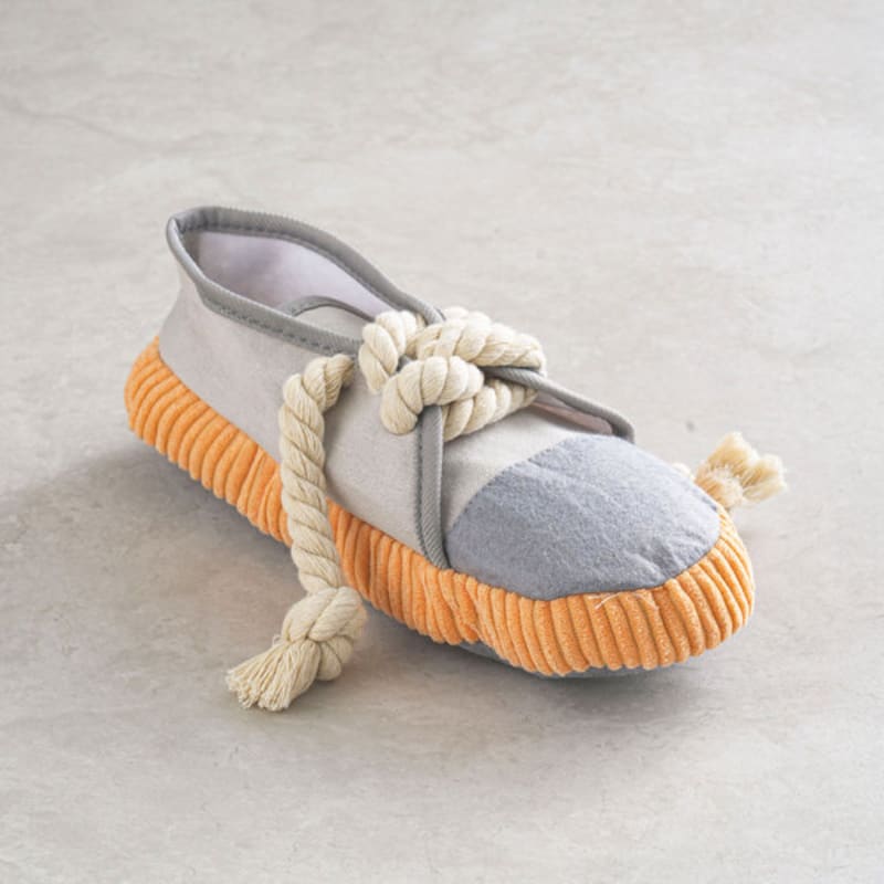 

[Pet] Shoe-Shaped Plush Toy Gray