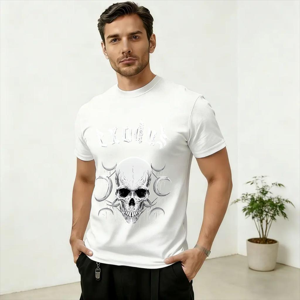 Unisexs TShirts Rock Band Exodus Fan Art Funny 100 Cotton Tee Shirt Short Sleeve T Shirts O Neck Clothes 6XL