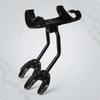 Portapacchi per Bicicletta con Piattaforma in Nylon Portabagagli Posteriore Stabile Portapacchi Regolabile Robusto per