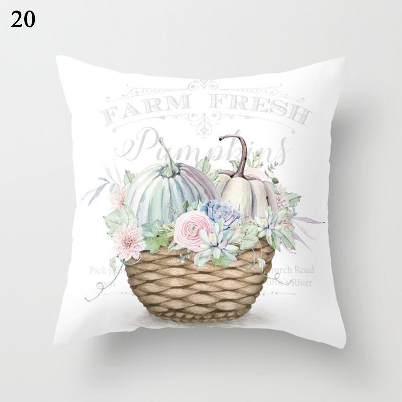 Halloween Pillow Case Linen Sofa Pumpkin Ghosts Cushion Cover Home Decoration Pillowcases Housse De Coussin Throw Pillow Cover