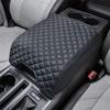 PU Leather Car Armrest Cushion Center Console Cover For Ford F150 2015-2020,F250 F350 F450 2017-2025,Expedition 2018-2025