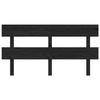 VidaXL Headboard Black 164x3x81 Cm Solid Pine Wood 819084