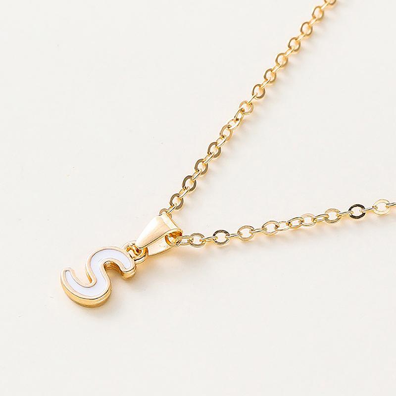 Personalized 26 Initials Charm Necklace For Women Men Premium Design Name Necklace Ladies Jewelry Gift