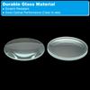 PATIKIL 20 Mm 30 Mm Focal Length Biconvex Lens Set Biconcave Lens Set Glass Optical Polishing Round Edge Lens for Physics Experiment Classroom Clear