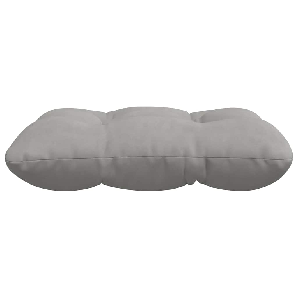 Seat Cushions 4 Pcs Light Grey 40 X 40 Cm Microfiber Fabric