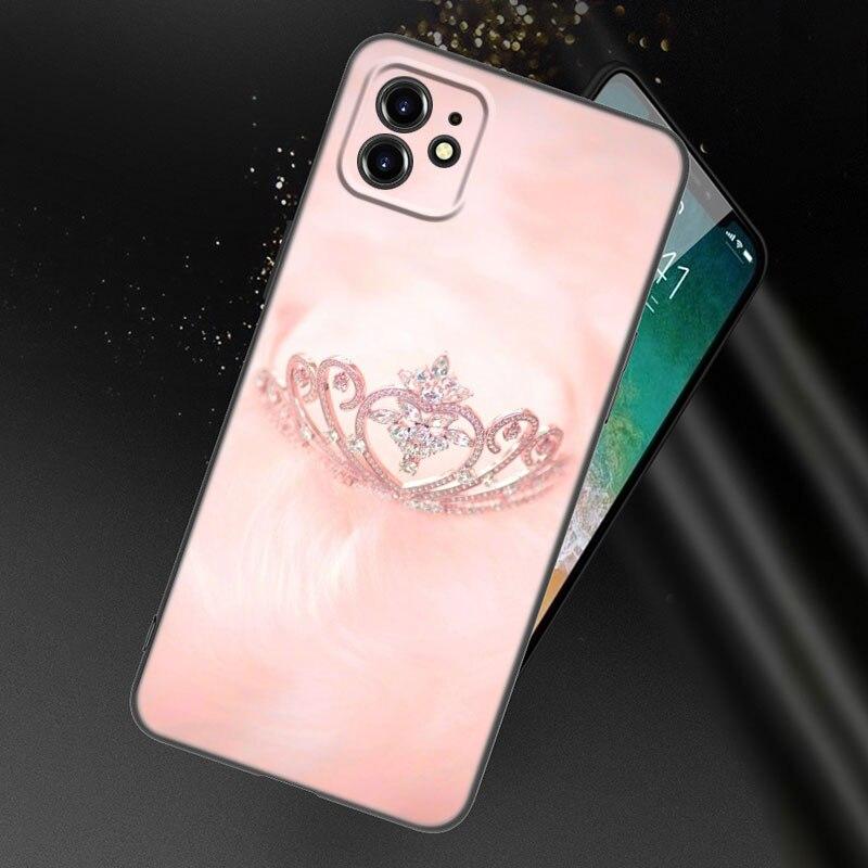 

Чехол для телефона Princess Queen из розового золота для Apple iPhone 13, 12, Mini, 11 Pro, XS, Max, XR, X, 8, 7, 6S, 6 Plus, SE, 2022, 2020, 5S, 5 iPhone 11 Pro Max