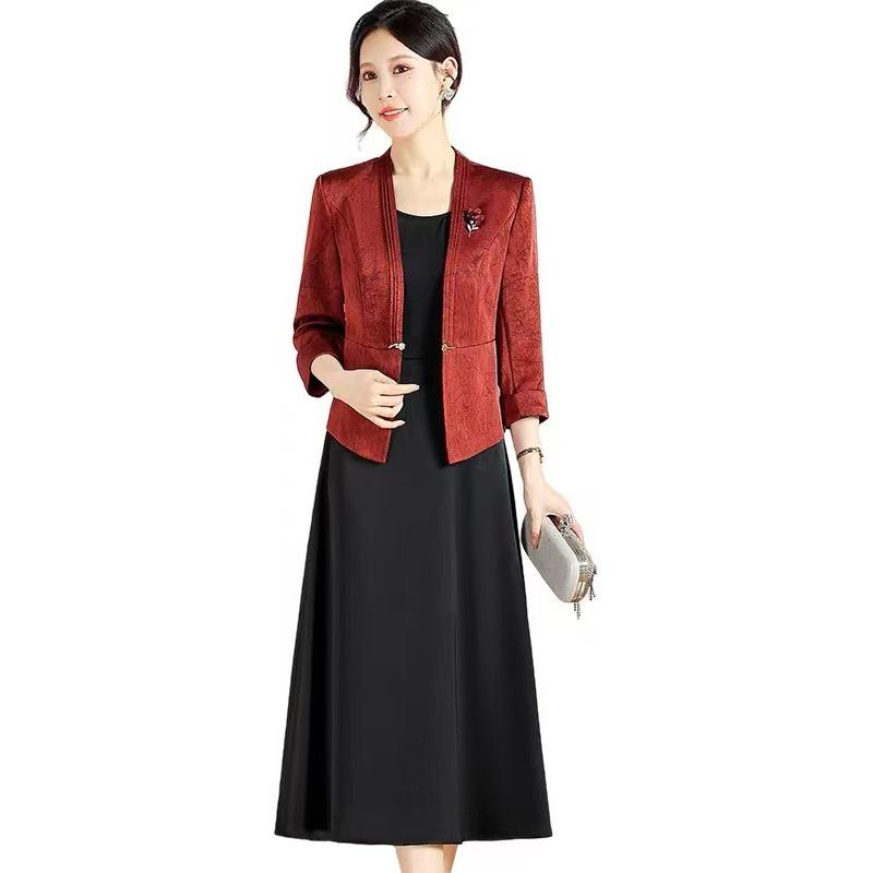 Elegant 6578 Two-Piece Suit: Chic Spring & Autumn Skirt Set
