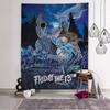 Friday the 13th DIY Wall Tapestry Hippie Flower Wall Carpets Dorm Decor Wall Art Decor