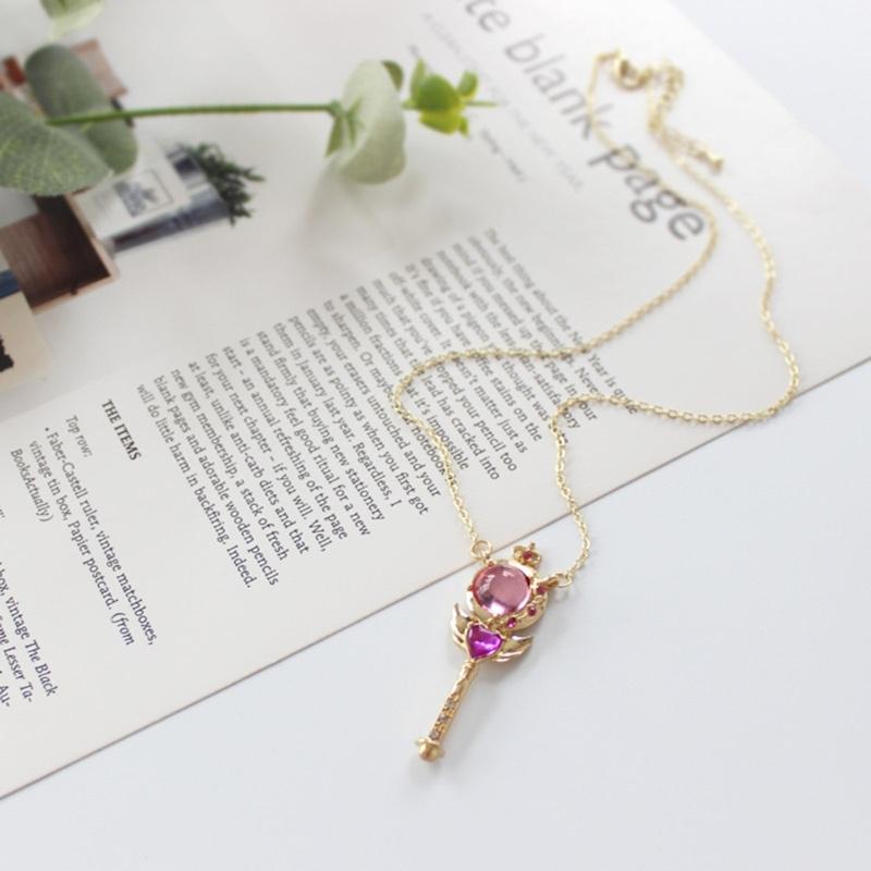 Beautiful Girl Necklace Female Temperament Niche Net Red Collarbone Chain Student Adjustable Chain Fairy Wand Jewelry