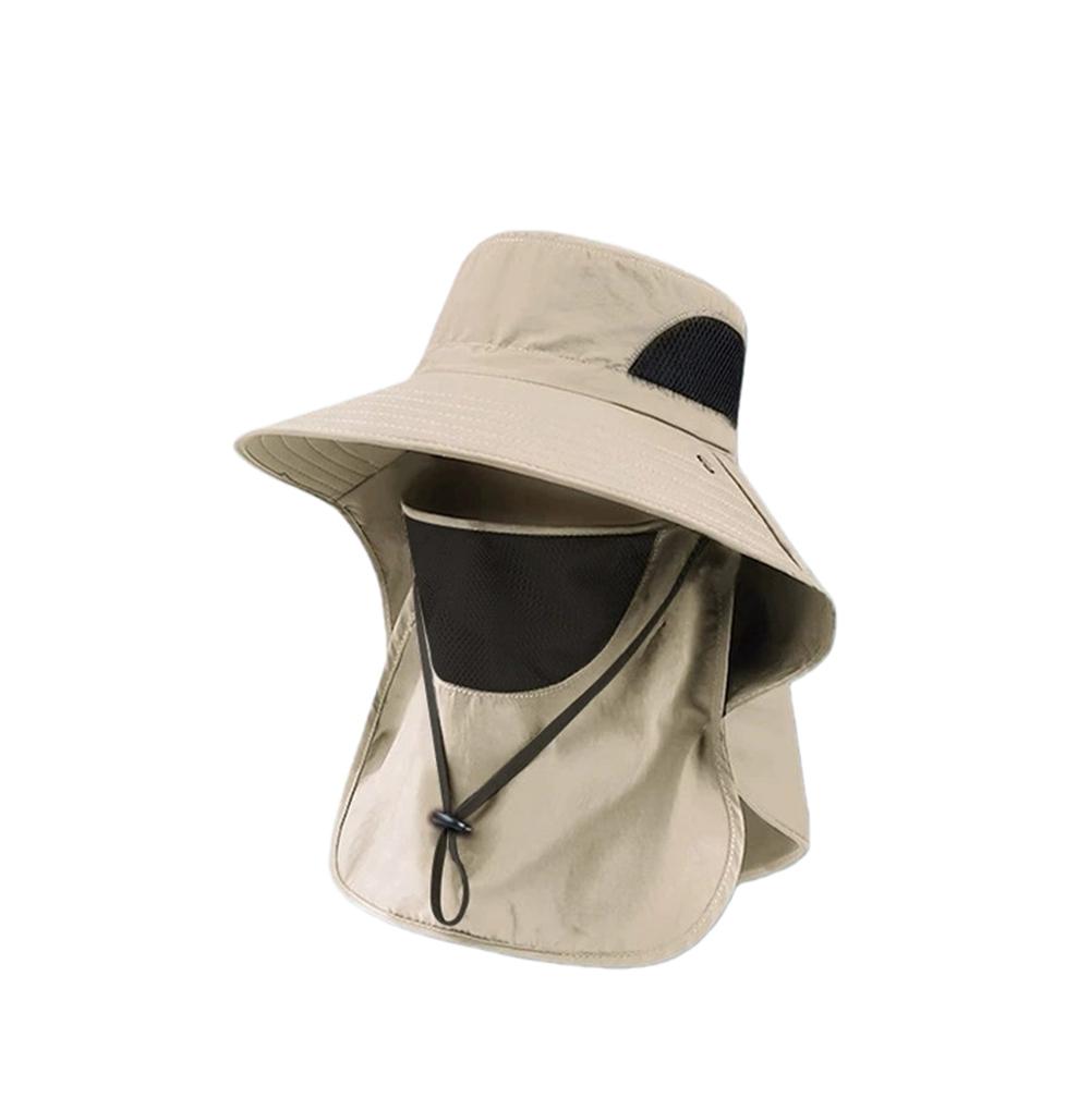Summer Uv Protection Hat Anti-Uv Quick-Dry Outdoor Hiking Fishing Visor Bucket Hat Mesh Breathable Outdoor Sport Cycling Sun Hat