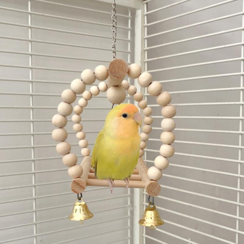 5pack Budgies Playgrounds Parakeets Swing Avian Exercise Equipment Parakeets Toy for Small to Media Parrots