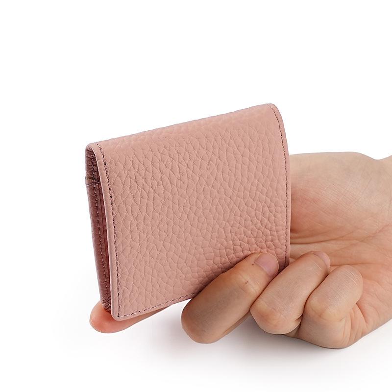 Mini Leather Small Change Wallet Top-layer Cowhide Ultra-thin Coin Storage Bag Japanese Purse