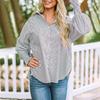 JPNTKY Women's Fashion Casual Long Sleeve POLO Neck Blouses & Shirts