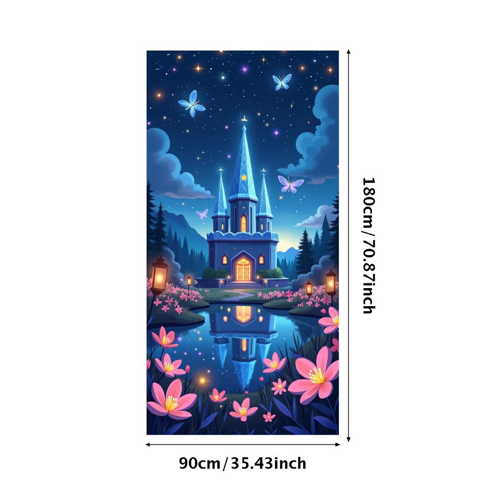 

Night scene Wall tapestry Scenic Fabric High-resolution Photo shoot Vibrant Photography background for Weddings