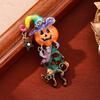 1pc Halloween Pumpkin Scarecrow Brooch for Men And Women - Exquisite Vintage Fantasy Funny Wizard Hat Pumpkin Head  Pin