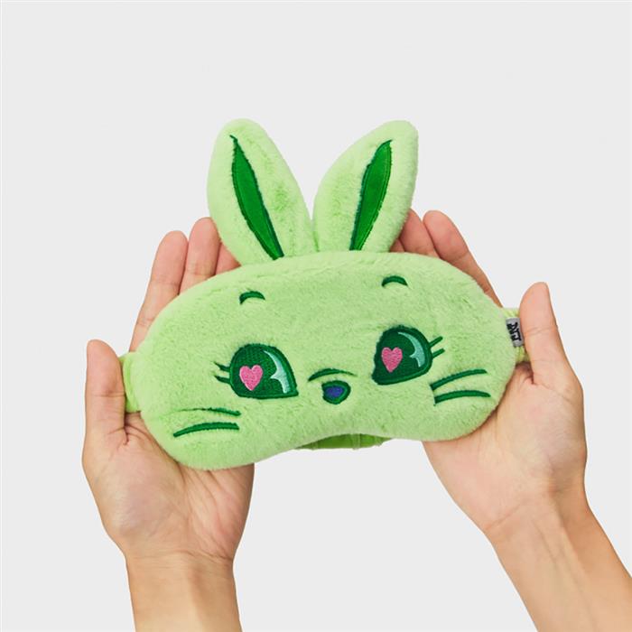 LINE FRIENDS TOKKI Plush Sleep Eye Mask (Green)
