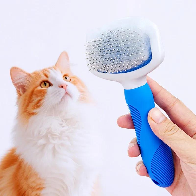 Professional Dog Brush for Shedding and Grooming Massage Deshedding Tool for Dogs and Cats Pain Free Hair Remover Comb for Pet