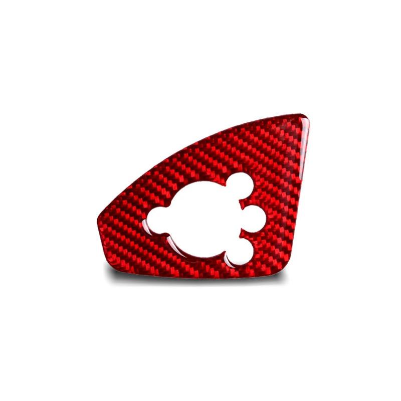 TT 8N 8J MK123 TTRS 2008 ~ 2014 Aksesuarları 2 adet/grup Karbon Fiber Stil Araba İç Otomatik Kapı Anahtarı Düğmesi Paneli Kapak Kılıf etiket