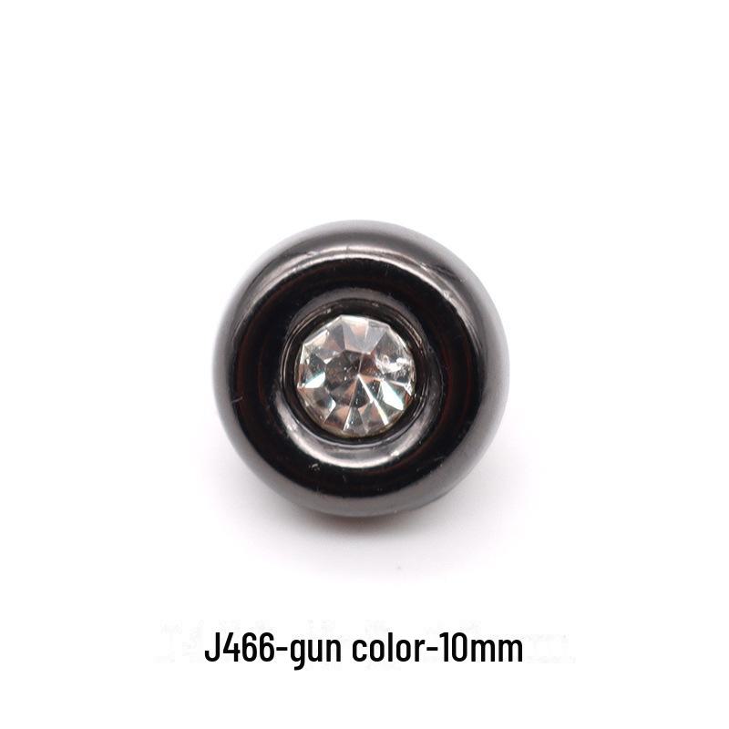 Hochwertiges Metall und goldfarbene Glas-Diamantknöpfe: Premium Hemd-, Kragen- und Woll-Cardigan-Knöpfe