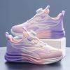 Children Sports Shoes Fashionable Pink Girls Daily Casual Comfortable Tennis Shoes Breathable Lightweight Mesh Running Sneakers