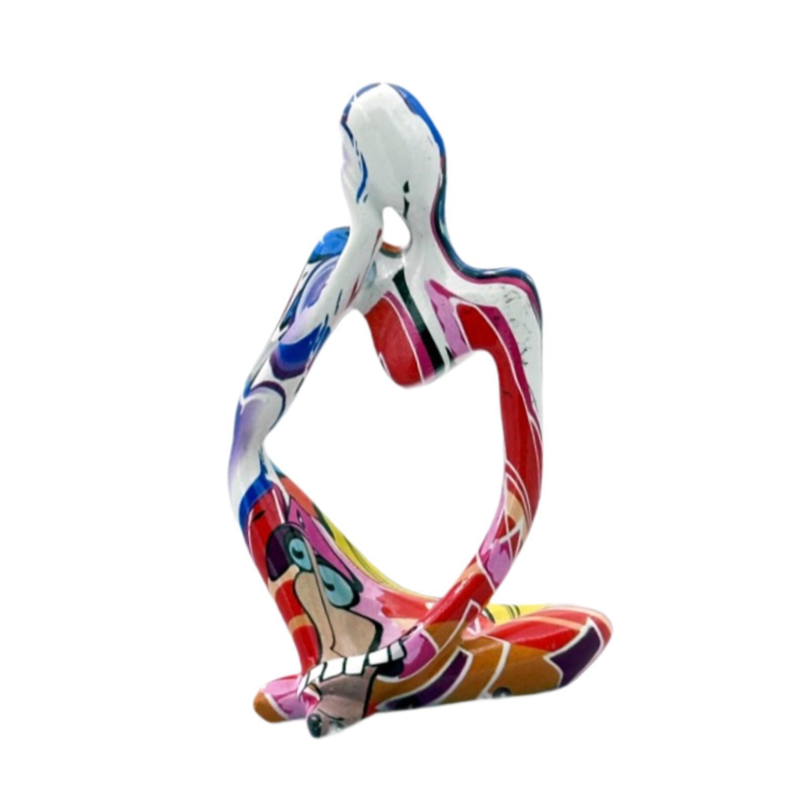 Abstract Sculpture Studio Bedroom Decors Bar Thinker Resin Statue Figurine