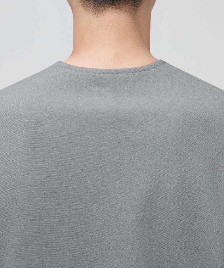 Musinsa Standard Ponte Crew Neck Long Sleeve T-Shirt [Melange Gray]